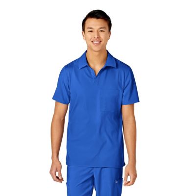 Men's W123 Collar Scrub Top