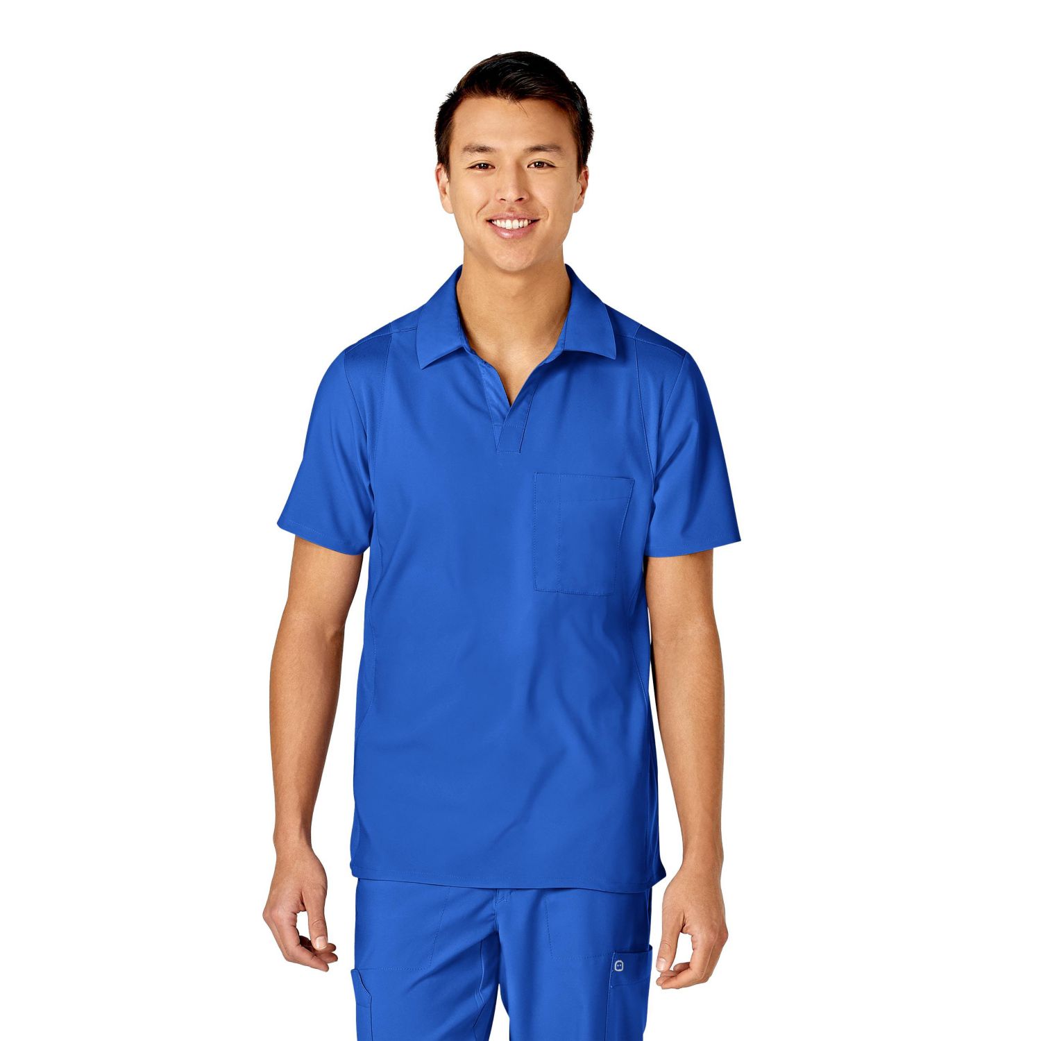 Men's W123 Collar Scrub Top