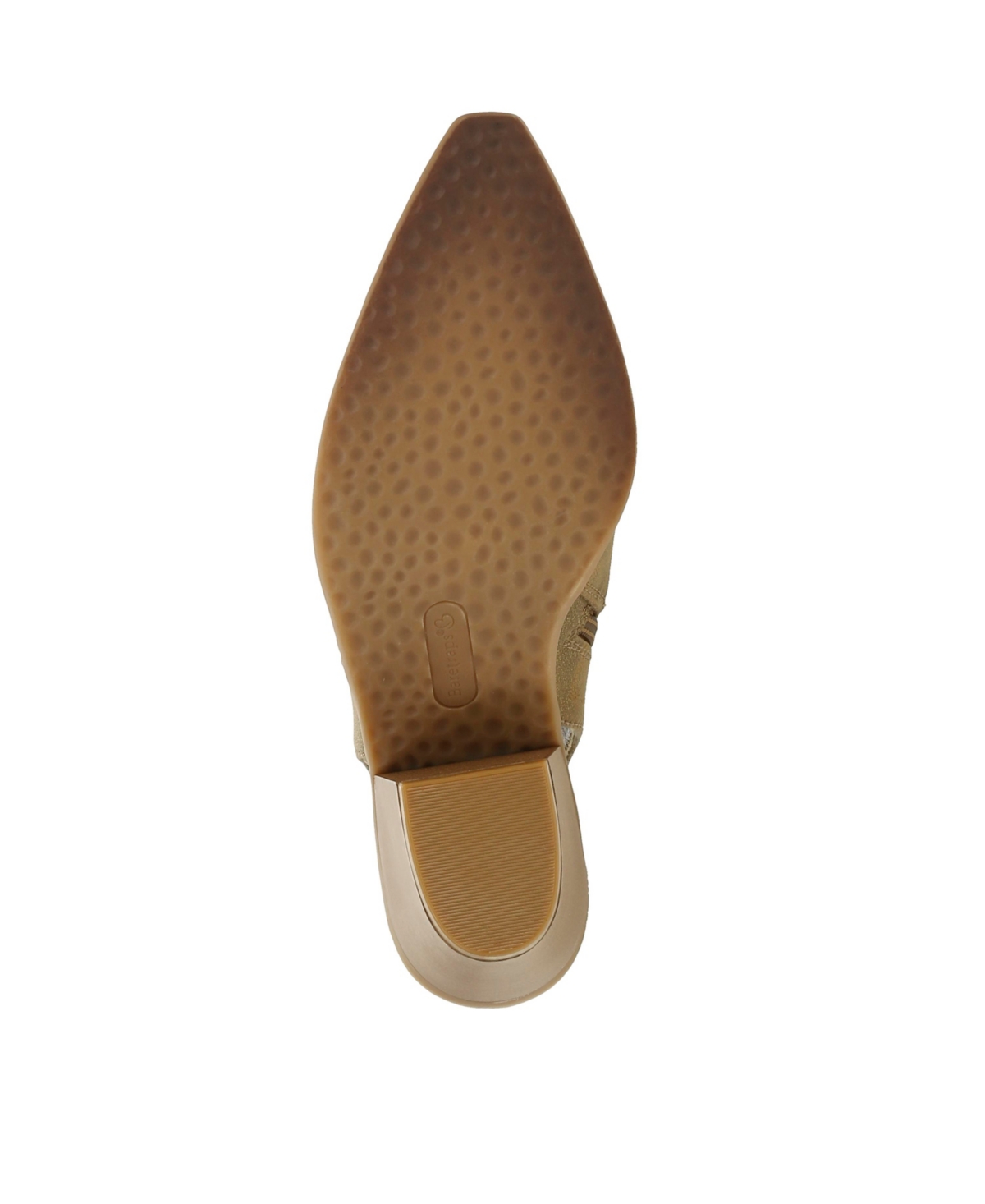 Baretraps Yangley Womens Faux Leather Block Heel Shooties In Gold