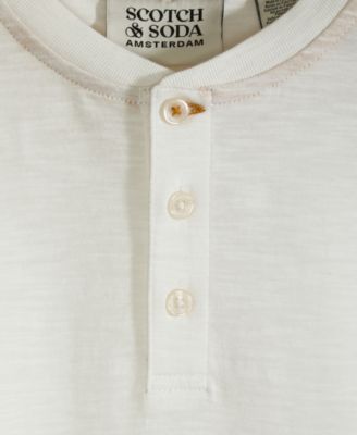 Big Boys Slub Jersey Henley T-Shirt