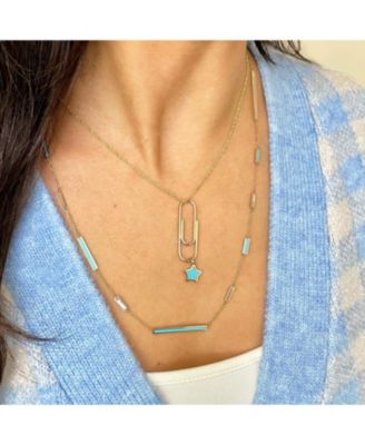 Очаровательная Бирюзовая звездочка из 14-каратного золота толщиной 10 миллиметров