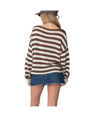 Women's Anney Oversized Striped Sweater