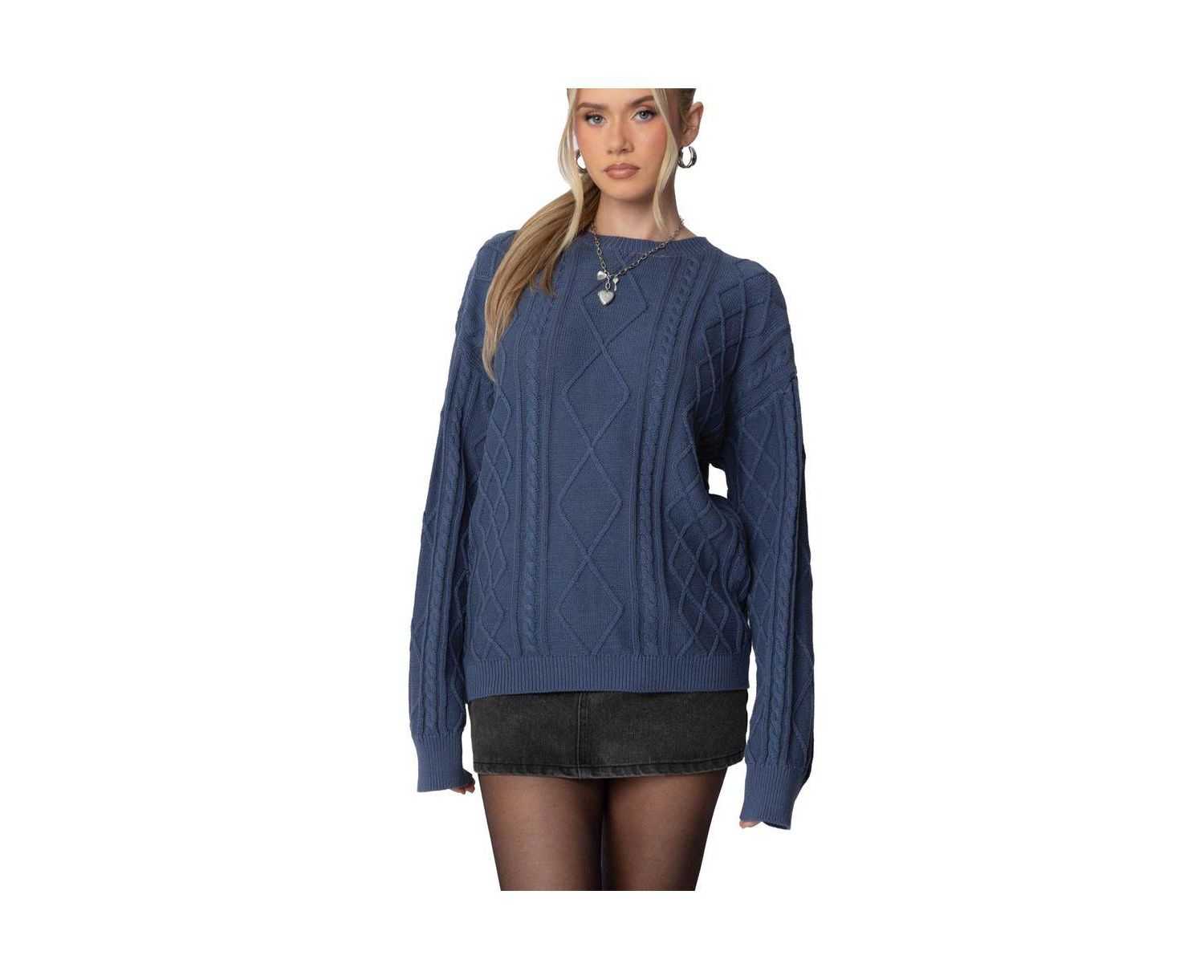 Women's Jessy Cable Knit Oversized Sweater