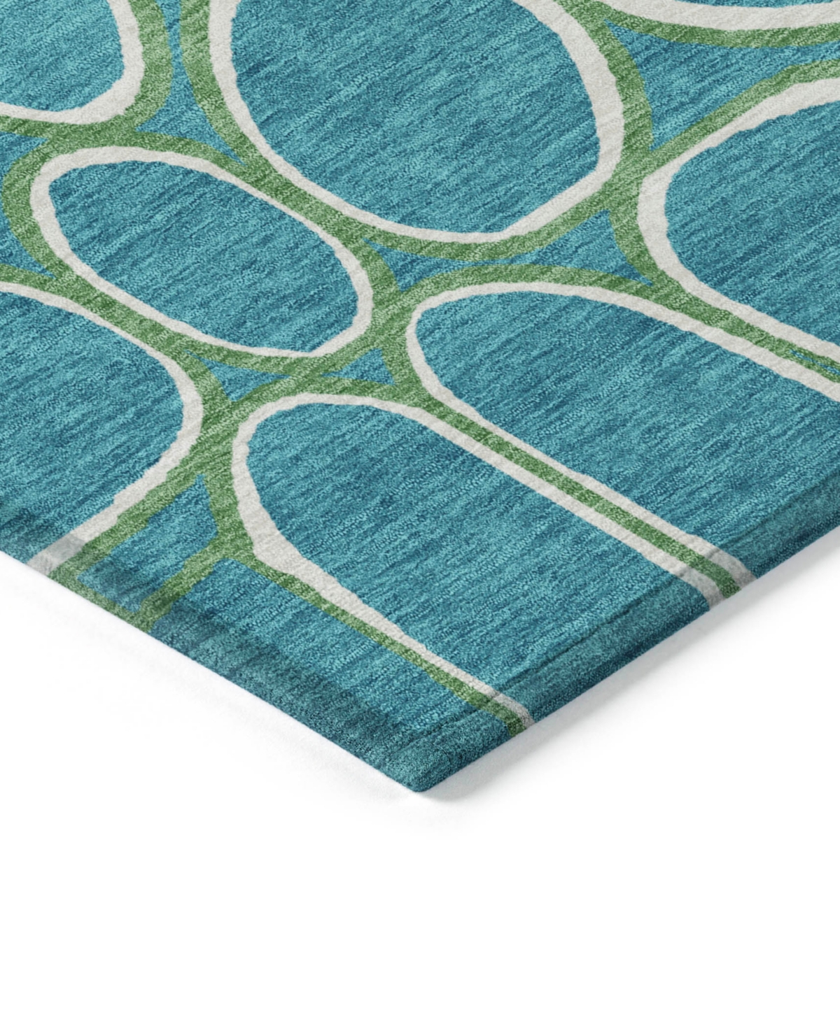 Addison Chantille Machine Washable Acn1041 8'x10' Area Rug In Teal