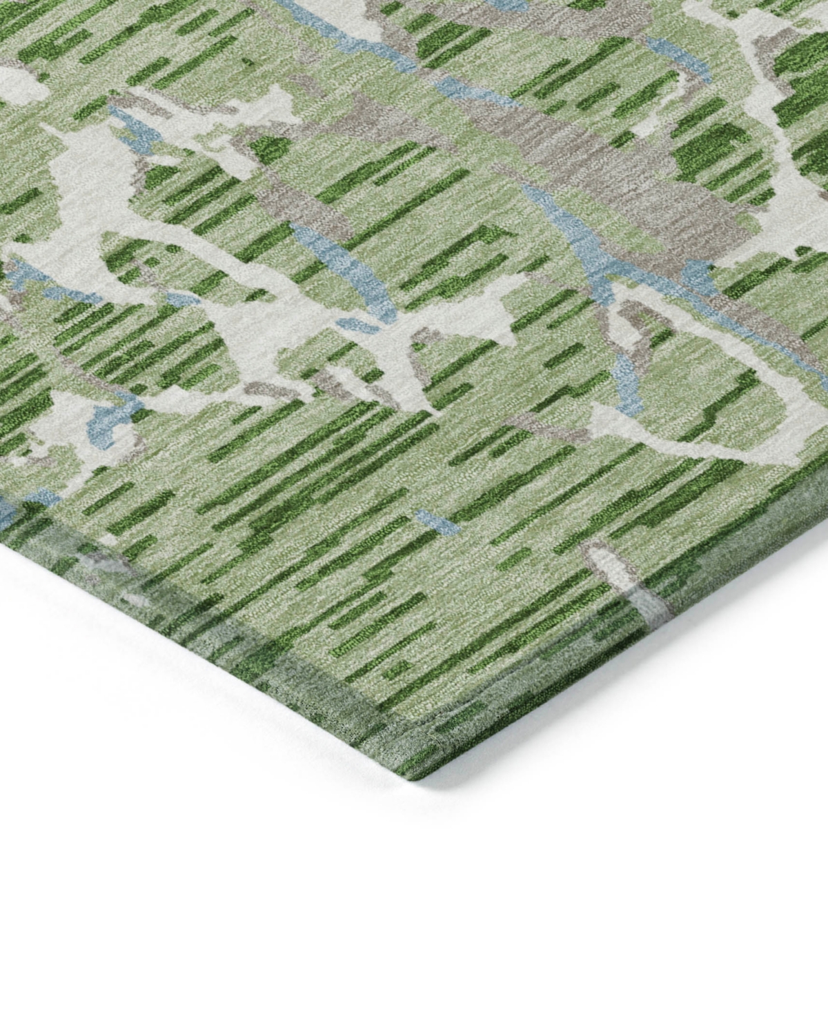 Addison Chantille Machine Washable Acn1046 5'x7'6" Area Rug In Grass
