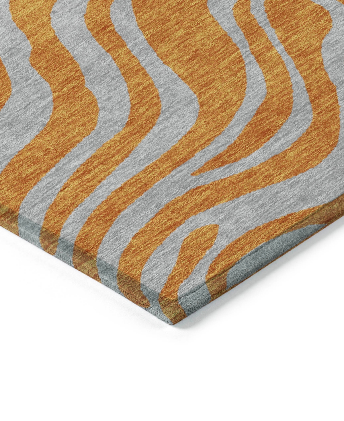 Addison Chantille Machine Washable Acn1043 5'x7'6" Area Rug In Orange