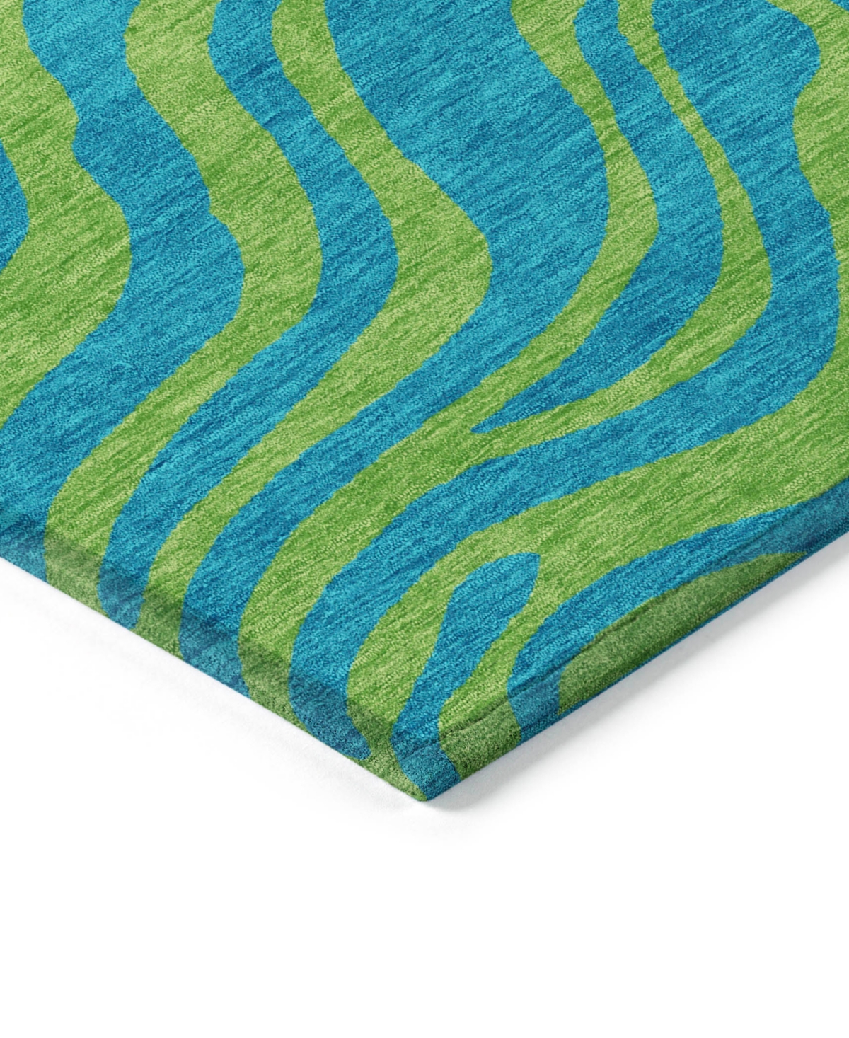 Addison Chantille Machine Washable Acn1043 3'x5' Area Rug In Teal