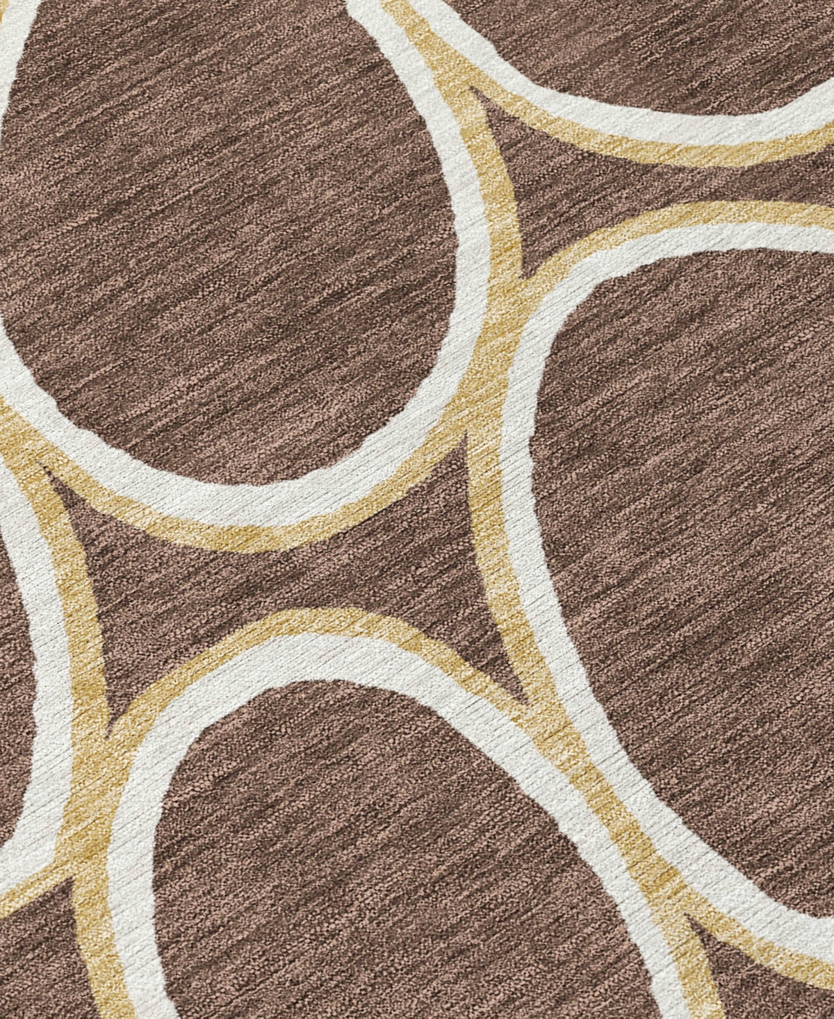 Addison Chantille Machine Washable Acn1041 2'3"x7'6" Runner Area Rug In Brown