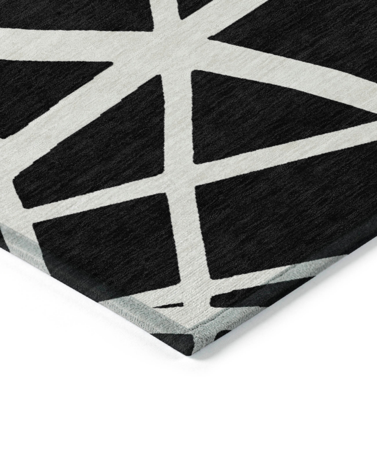 Addison Chantille Machine Washable Acn1040 2'3"x7'6" Runner Area Rug In Black