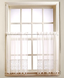CLOSEOUT! Joy Lace 60" x 24" Pair of Tier Curtains