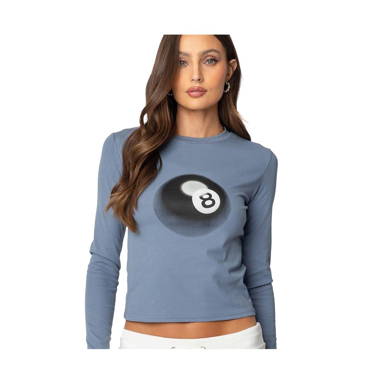 Edikted Women's Magic 8 Long Sleeve T Shirt