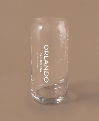 The Can Orlando Map Everyday Glassware, Set of 2