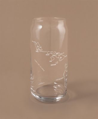 The Can Hawaii Map Everyday Glassware, Set of 2