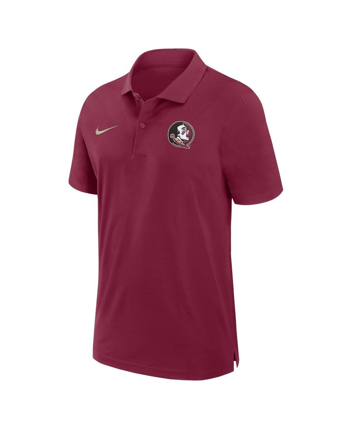 Nike Men'sFlorida State Seminoles Sideline Woven Performance Polo - Garnet