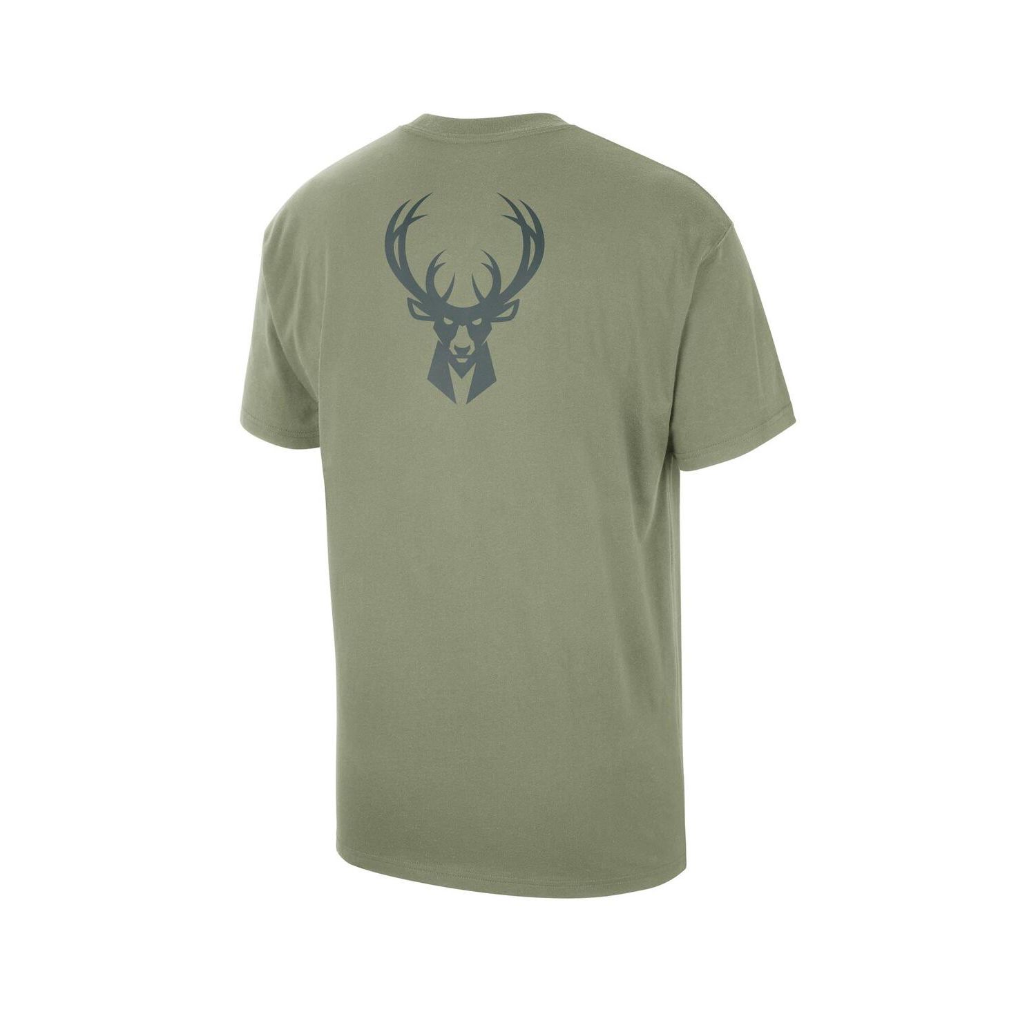 Men's Green Milwaukee Bucks Statement Edition Jumpman Flight Heavyweight T-Shirt