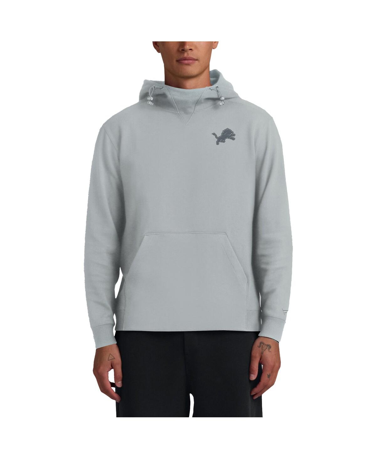 Fanatics Men's and Women'sDetroit Lions Front Office Tonal Tri-blend Pullover Hoodie - Gray
