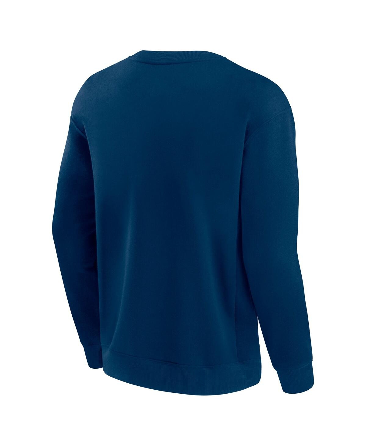 Shop Fanatics Men's And Women's Navy Chicago Bears Elements Unlimited Fleece Pullover Sweatshirt