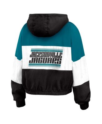 Women's Black Jacksonville Jaguars Color Block Full-zip Windbreaker Jacket