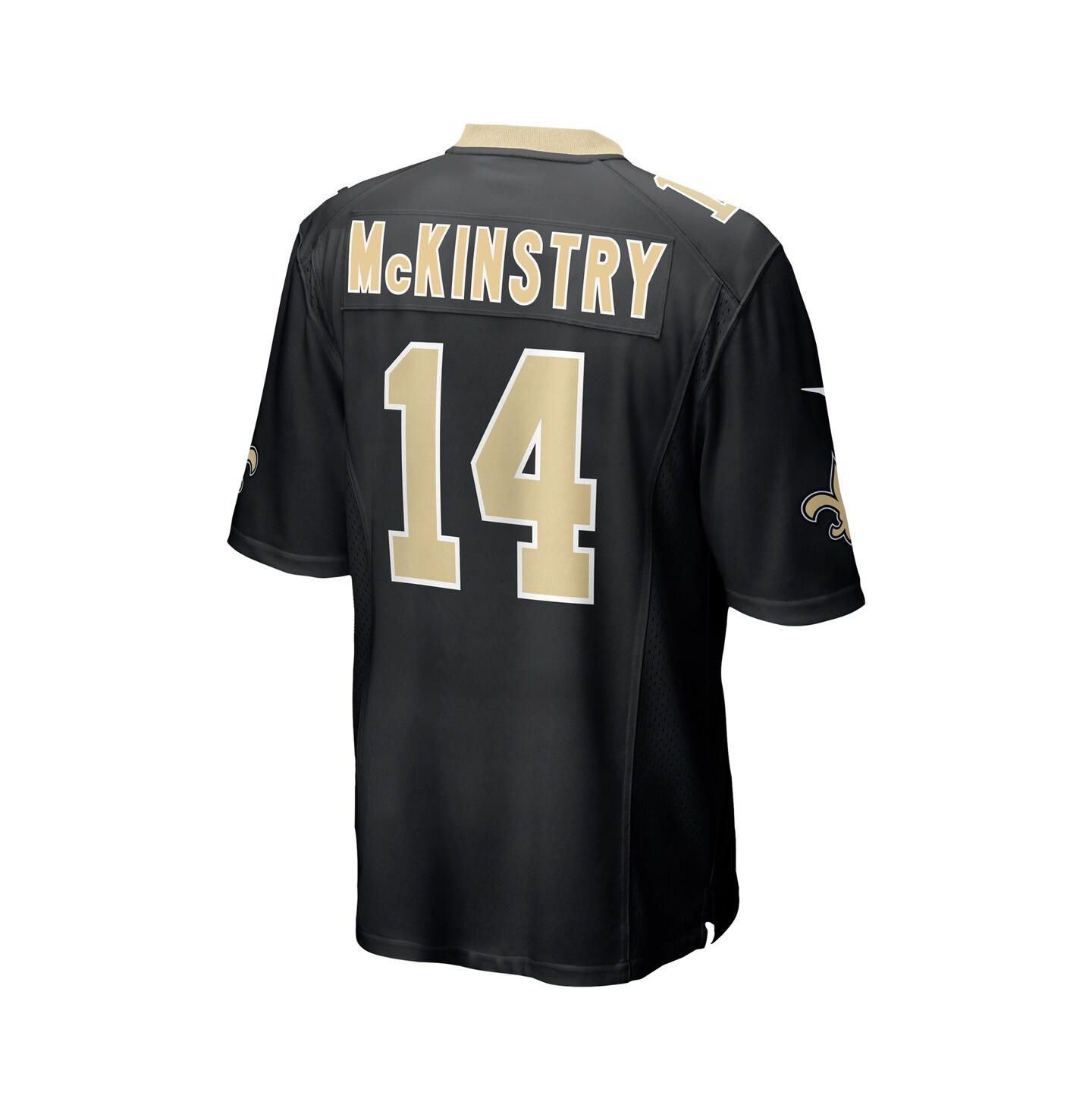 Мужской топ Nike Ga'Quincy McKinstry Black New Orleans Saints Player Game Jersey — фото 2
