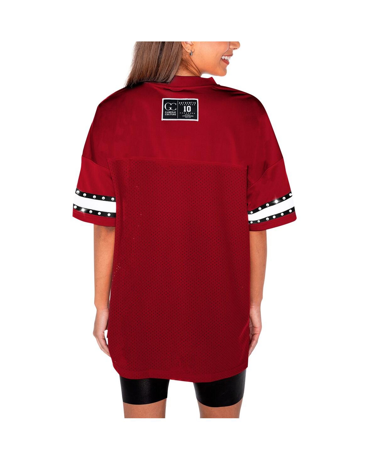 Gameday Couture Women'sOklahoma Sooners Until Kickoff Rhinestone Fashion T-Shirt - Crimson, Black
