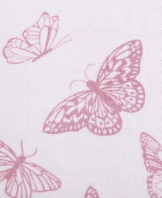 Betsey Johnson Malachite Butterfly Ultra Soft Plush Fleece Blanket, King