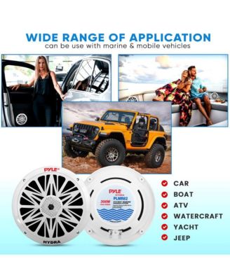 8" Waterproof Marine 2-Way Stereo Speakers - 300W, Full-Range(PLMR82)
