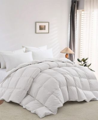 Ergonomic All Season Warm Cozy Goose Down Feather Duvet, Twin