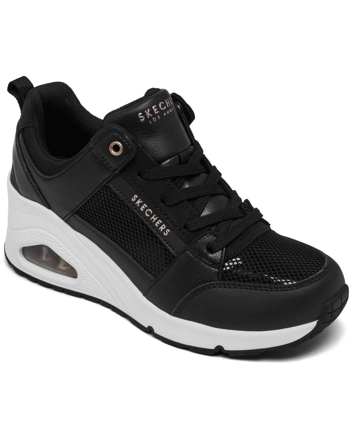 Street Uno Wedge - Everything Nice Casual Sneakers from Finish Line - Black