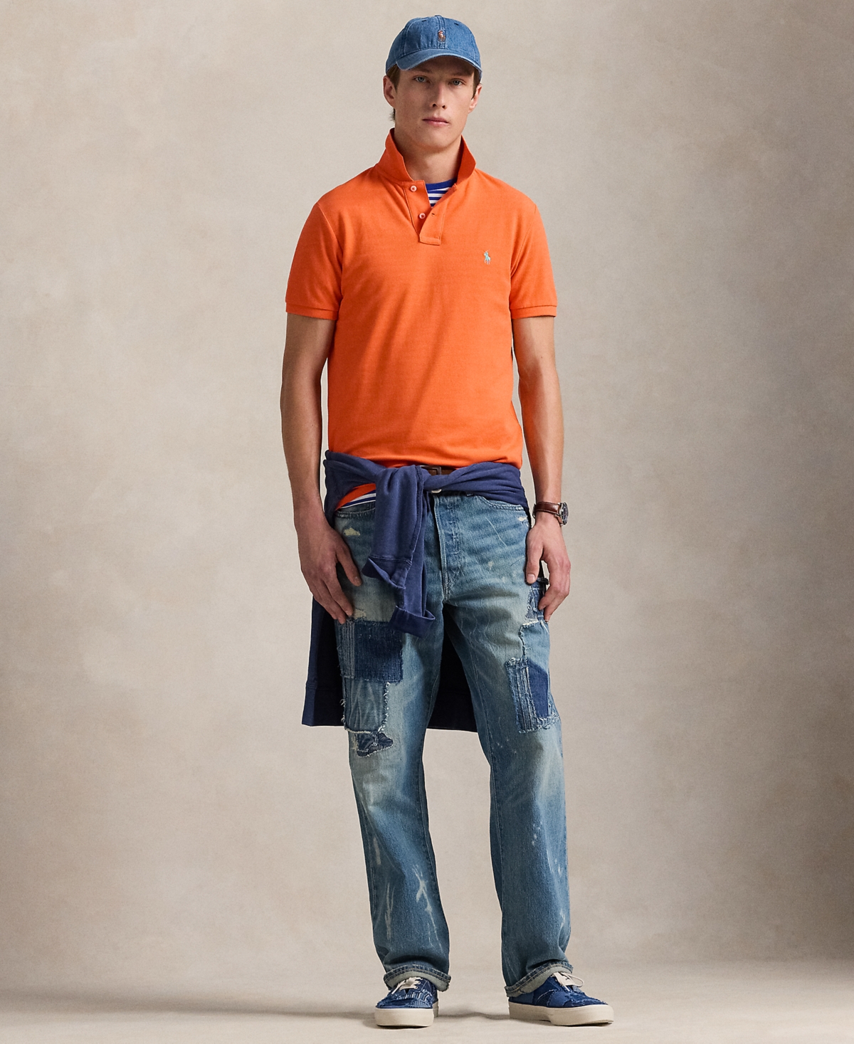 Polo Ralph Lauren Custom Slim Fit Mesh Polo Shirt