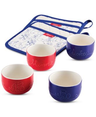 Farberware - Bon Voyage 6-Pc. Ceramic Ramekin and Pot Holder Set