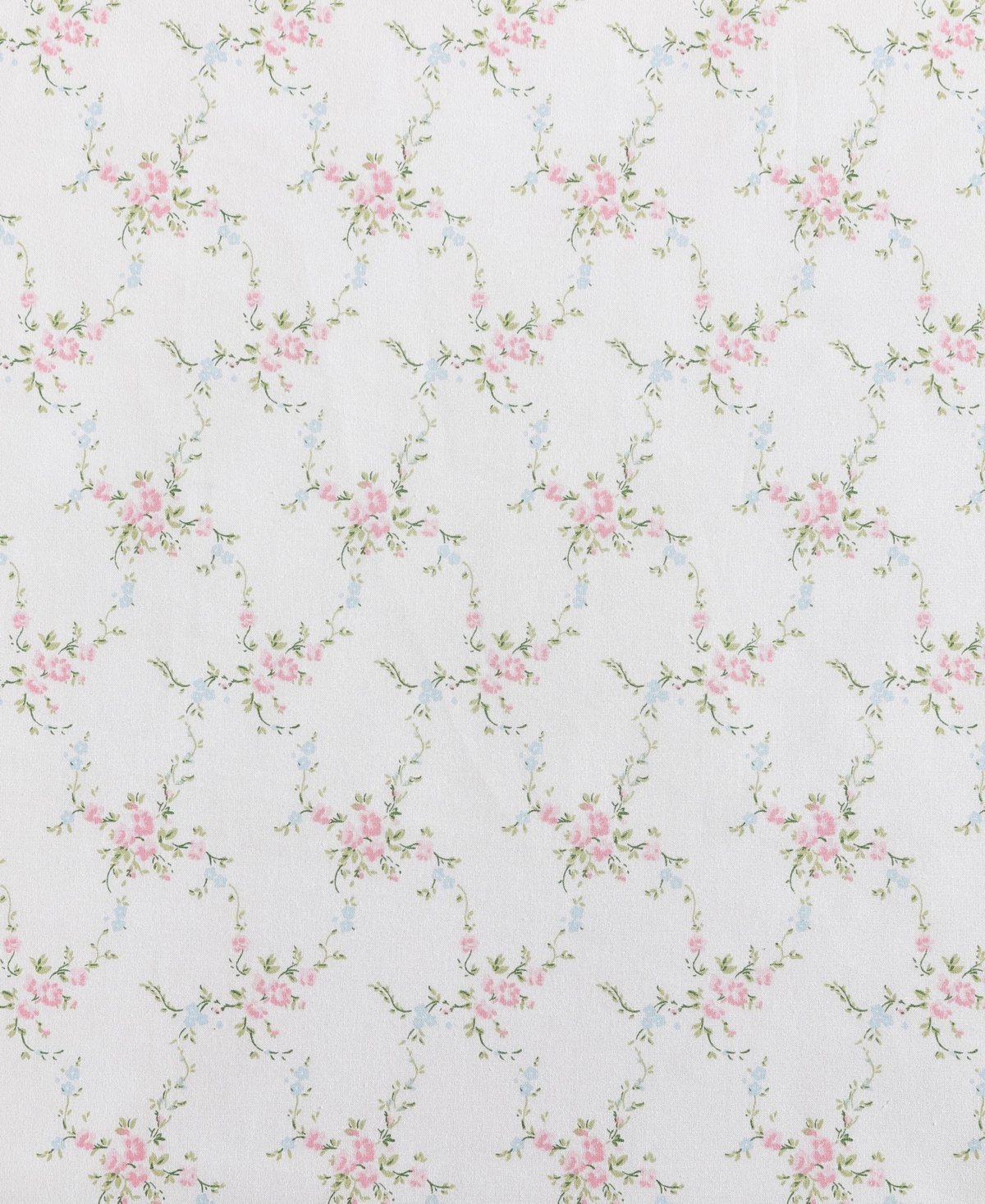 Laura Ashley 200-thread Cotton 4 -pc. Sheet Set, Full In Lynda Printed Hem