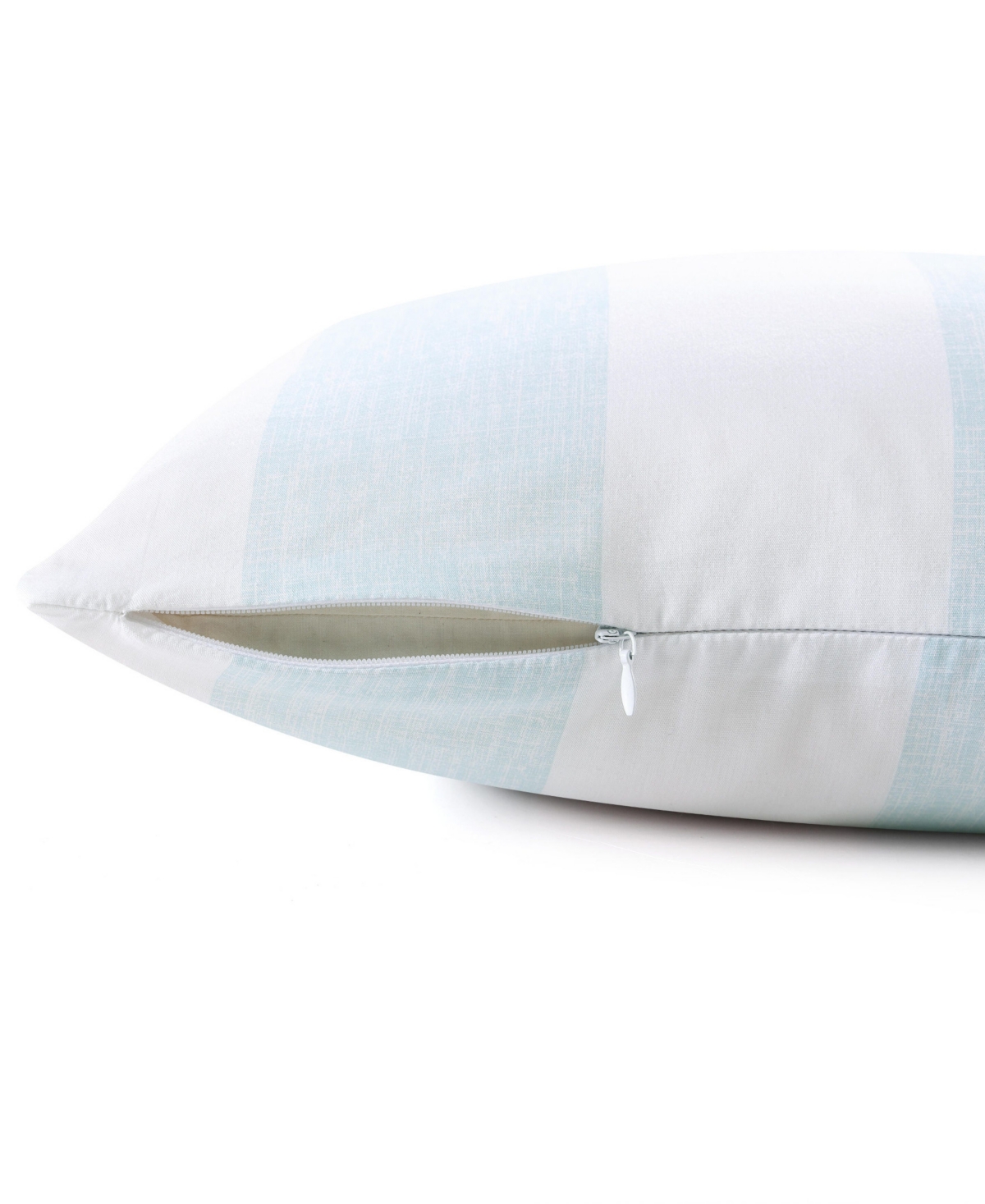Tommy Bahama Home Closeout!  Awning Stripe Cotton Decorative Pillow, 20" X 20" In Blue Lagoon