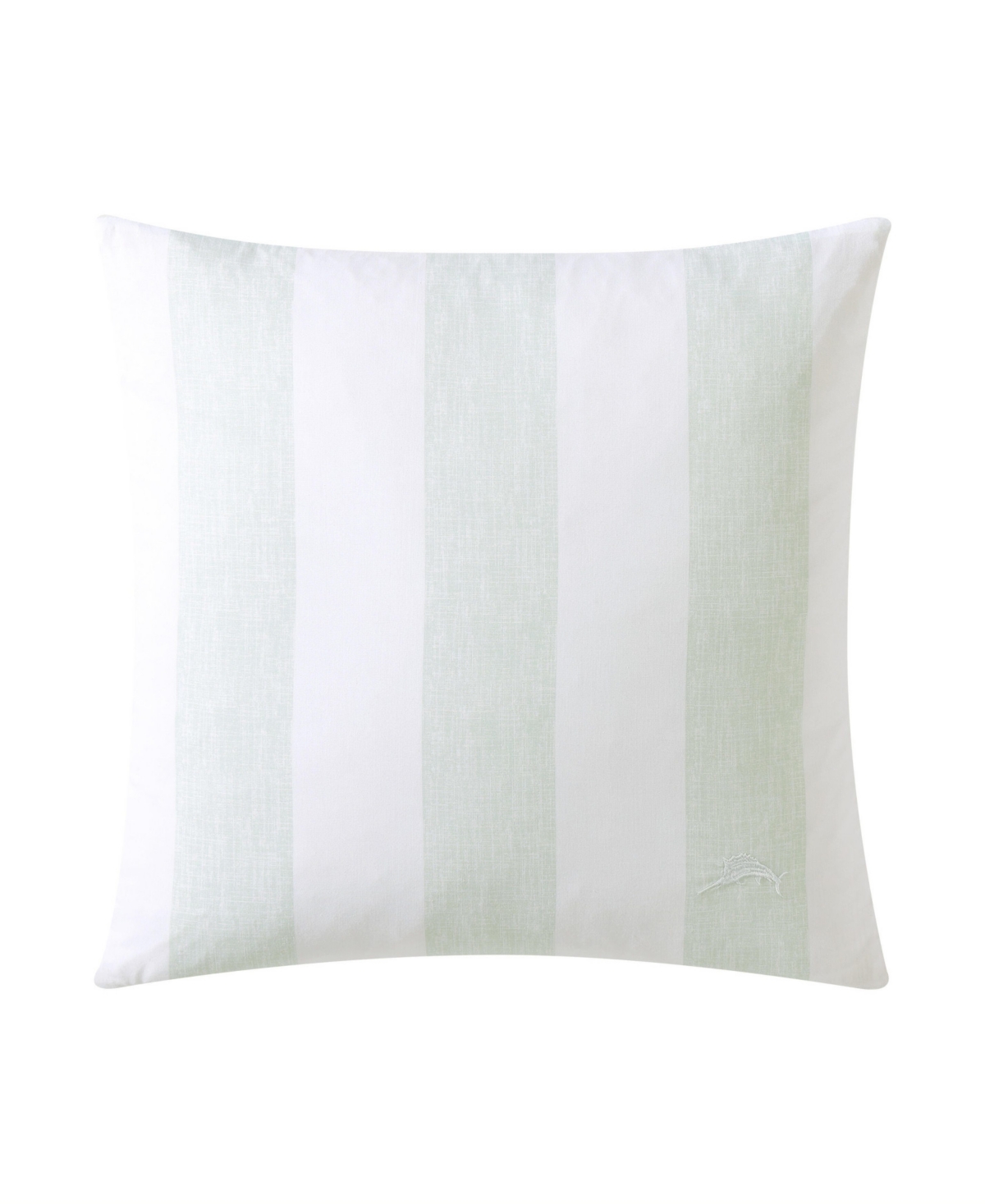 Tommy Bahama Home Closeout!  Awning Stripe Cotton Decorative Pillow, 20" X 20" In Spring Green
