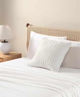 Chain Basket Knit Decorative Pillow, 20" x 20"