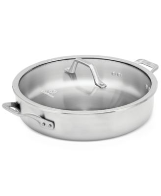 Calphalon - Signature Stainless Steel 5-Qt. Sauteuse with Cover