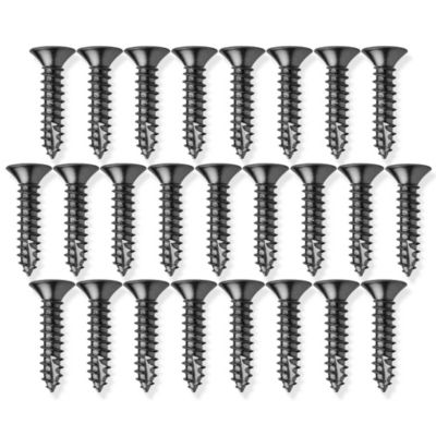 Bright Brass Wood Screws #9 x 1 Inch for Door Hinges - 25 pack