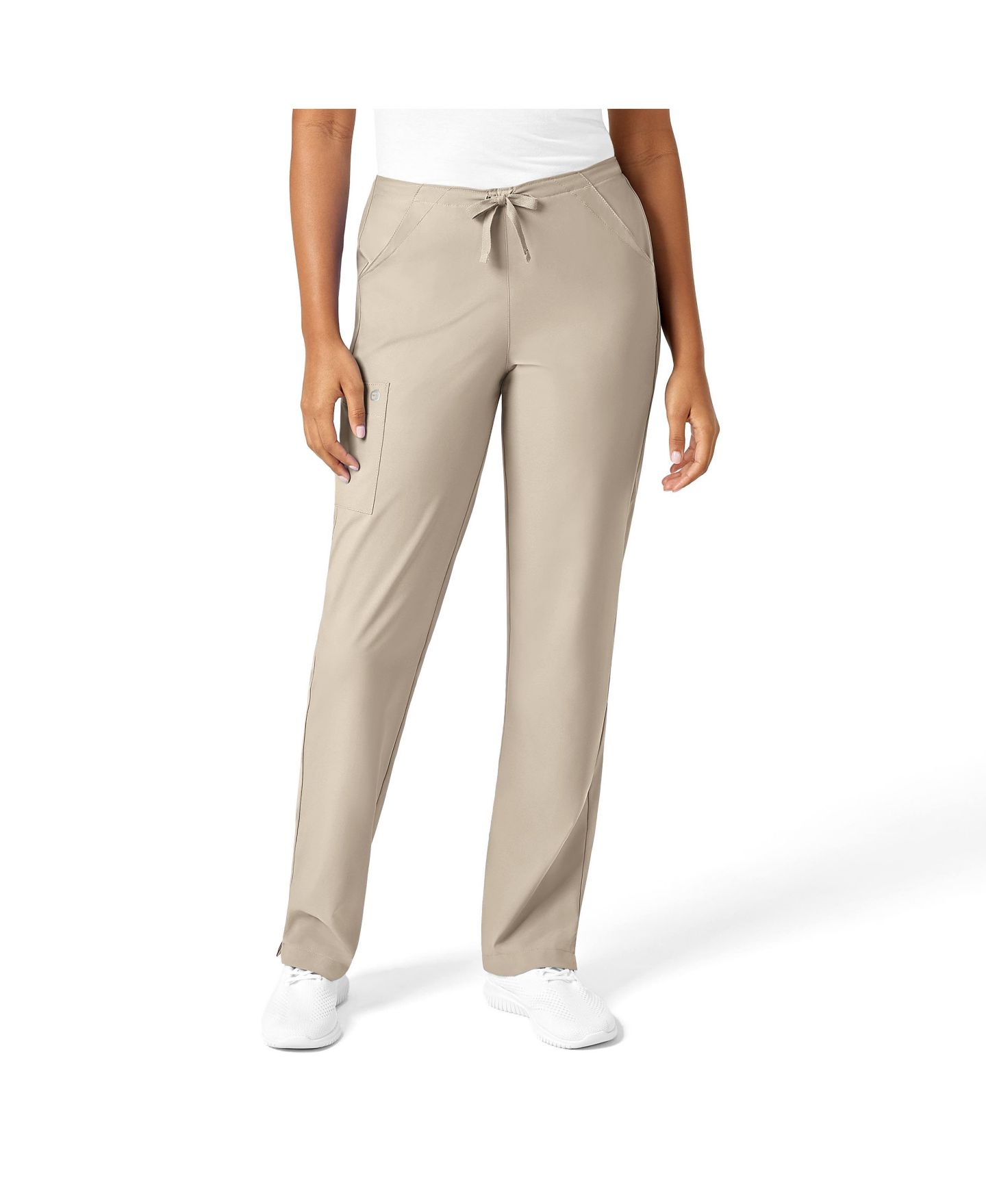 Женские брюки Wink Plus Size W123 Drawstring Scrub Pant Regular, цвет: Хаки — фото 1