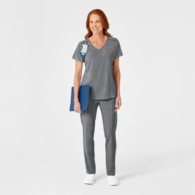 RENEW Women's Mock Wrap Scrub Top