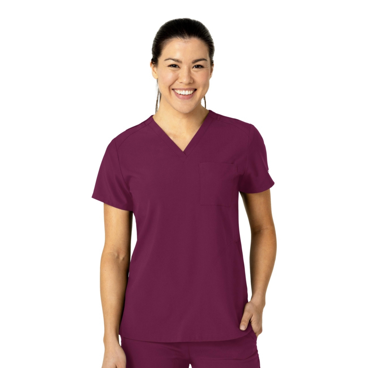 Wink Plus Size W123 Flex-n-Reach V-Neck Scrub Top