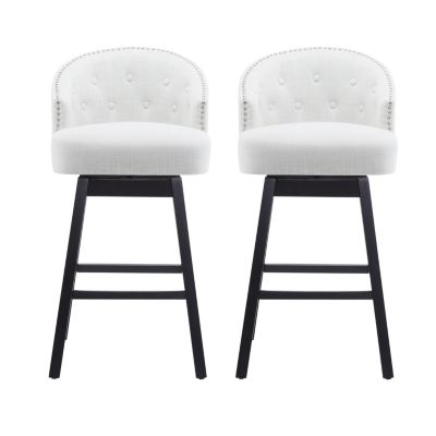 Upholstered Counter Stools Set (2)