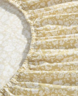 Laura Ashley 200-Thread Count Cotton Percale 3 -Pc. Sheet Set, Twin