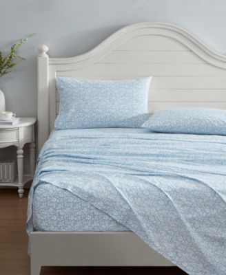 200-Thread Count Cotton Percale 4 -Pc. Sheet Set, King