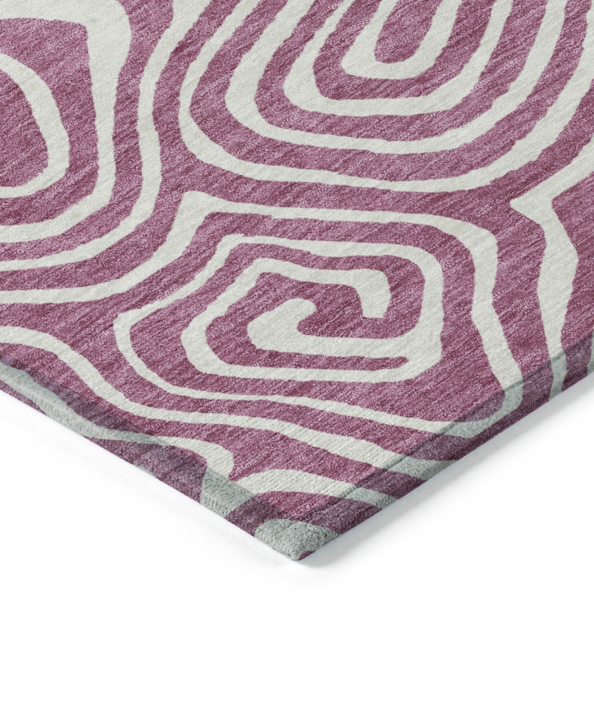 Addison Chantille Machine Washable Acn1020 8'x10' Area Rug In Plum