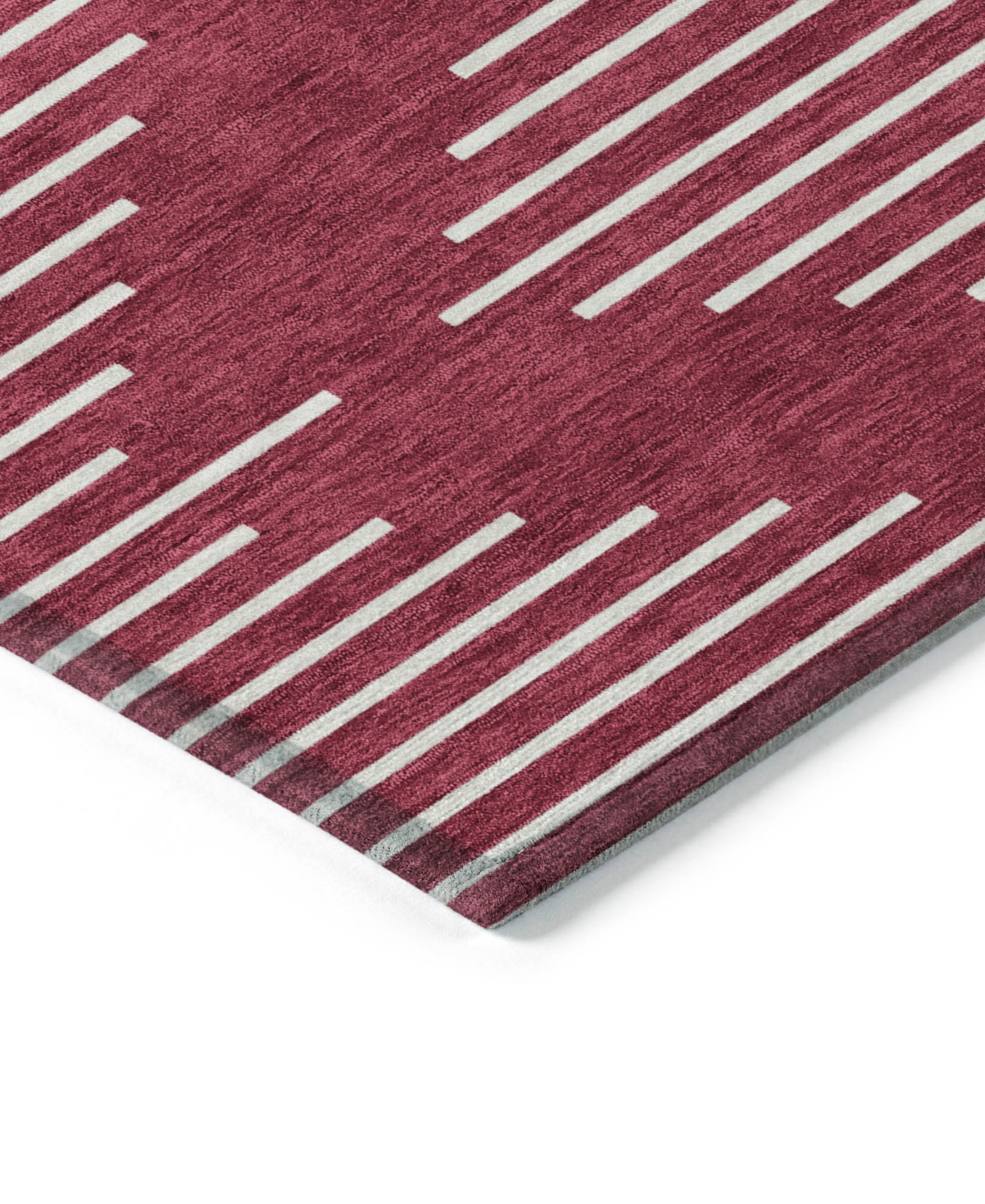 Addison Chantille Machine Washable Acn1016 8'x10' Area Rug In Cranberry