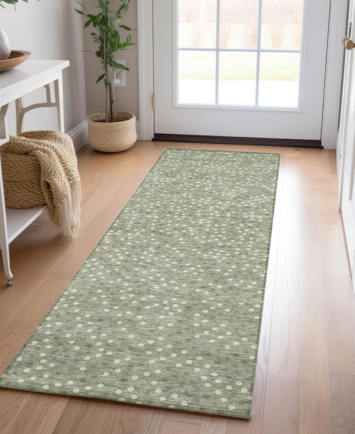 Addison Chantille Machine Washable Acn1021 2'3''x7'6'' Runner Area Rug In Sage