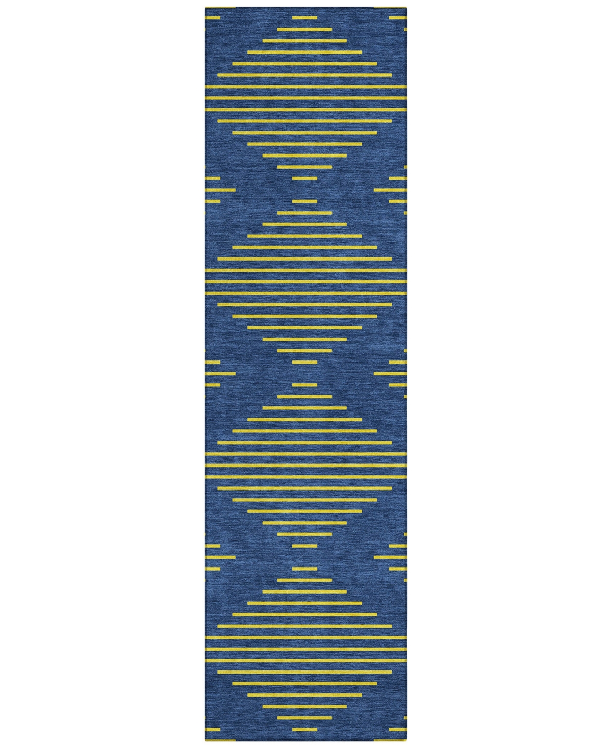 Addison Chantille Machine Washable Acn1017 2'3''x7'6'' Runner Area Rug In Navy