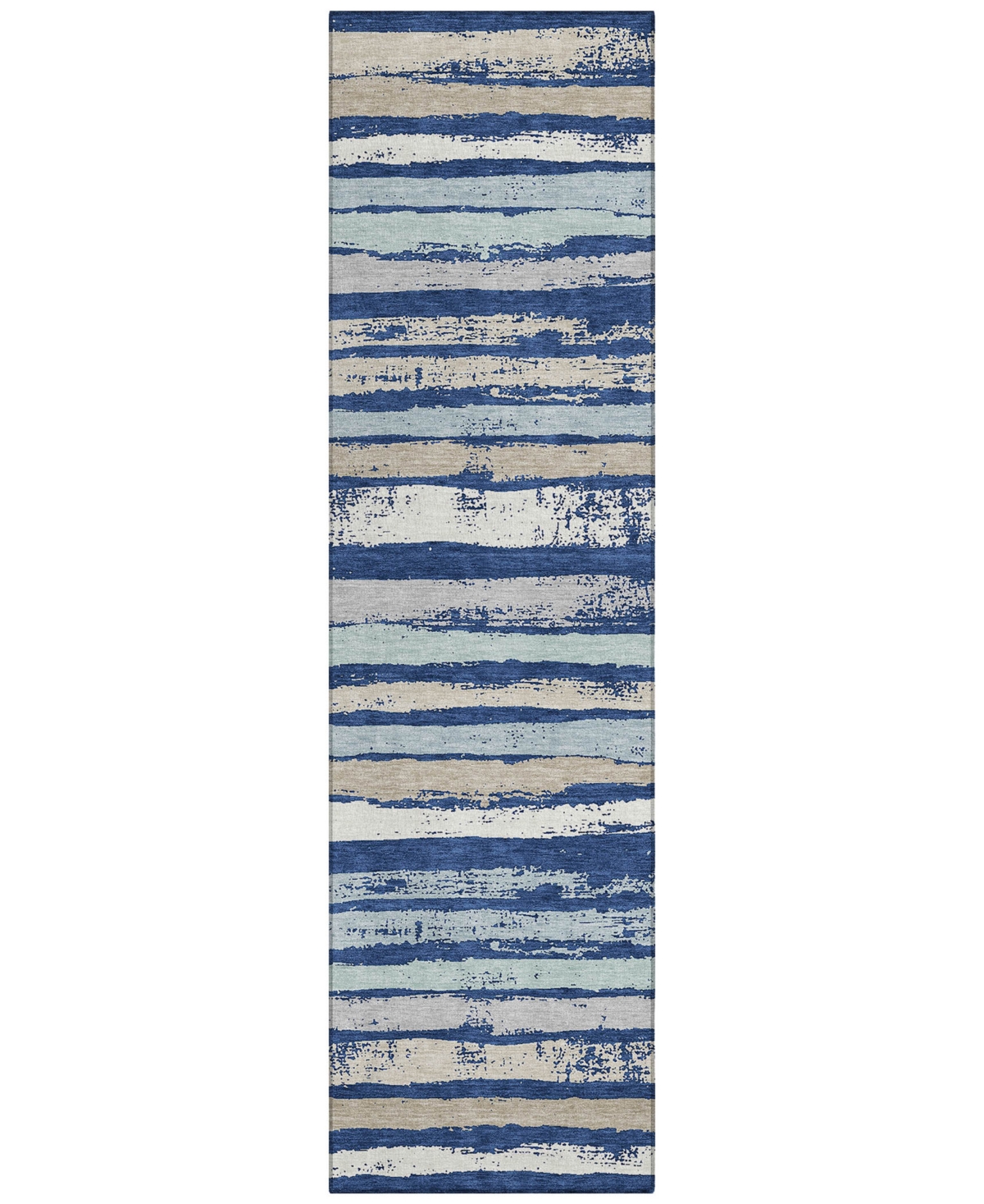 Addison Chantille Machine Washable Acn1019 2'3''x7'6'' Runner Area Rug In Navy