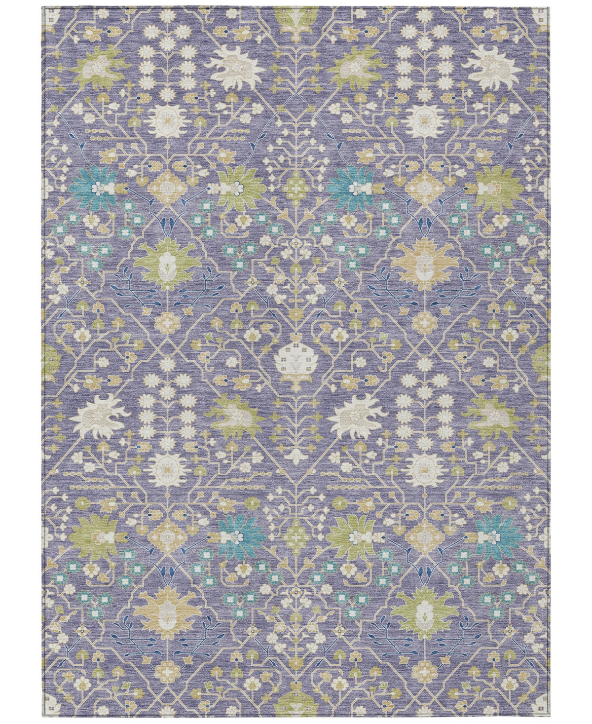 Addison Chantille Machine Washable Acn1009 9'x12' Area Rug In Lavender