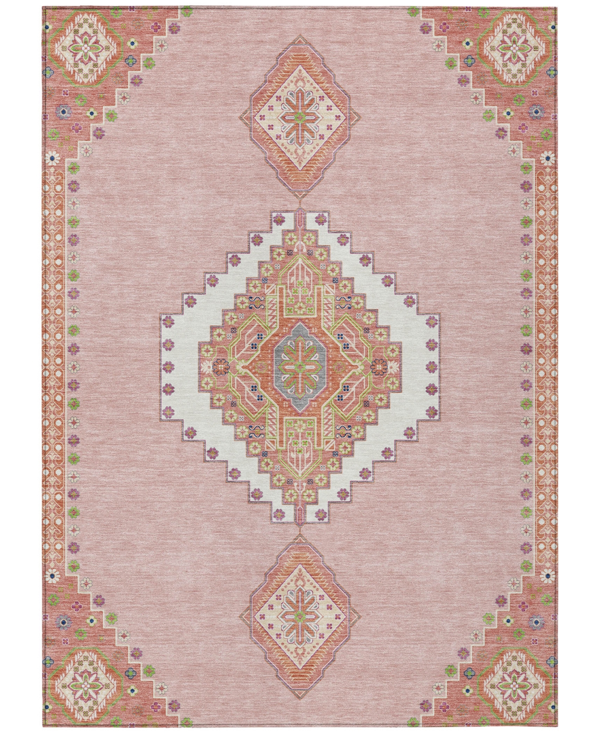 Addison Chantille Machine Washable Acn1014 3'x5' Area Rug In Pink