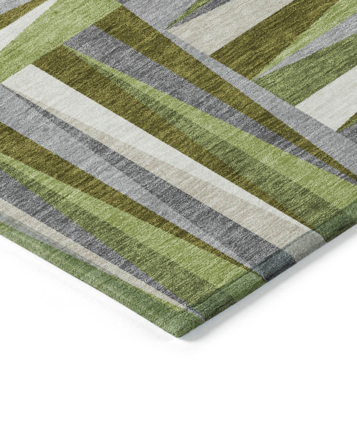 Addison Chantille Machine Washable Acn1012 2'6"x3'10" Area Rug In Green